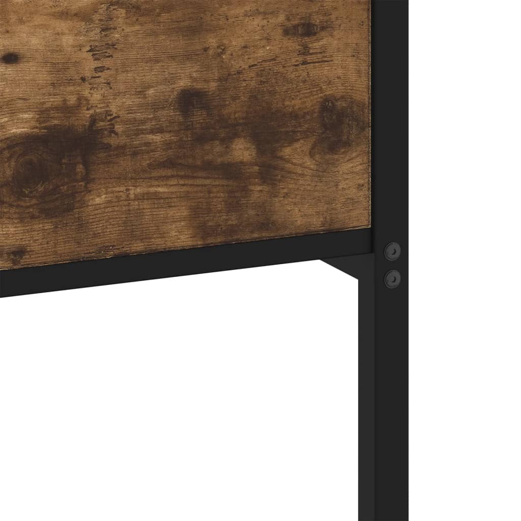 Industrial Wooden Single Size 90cm Bed Frame Base With Headboard & Footboard