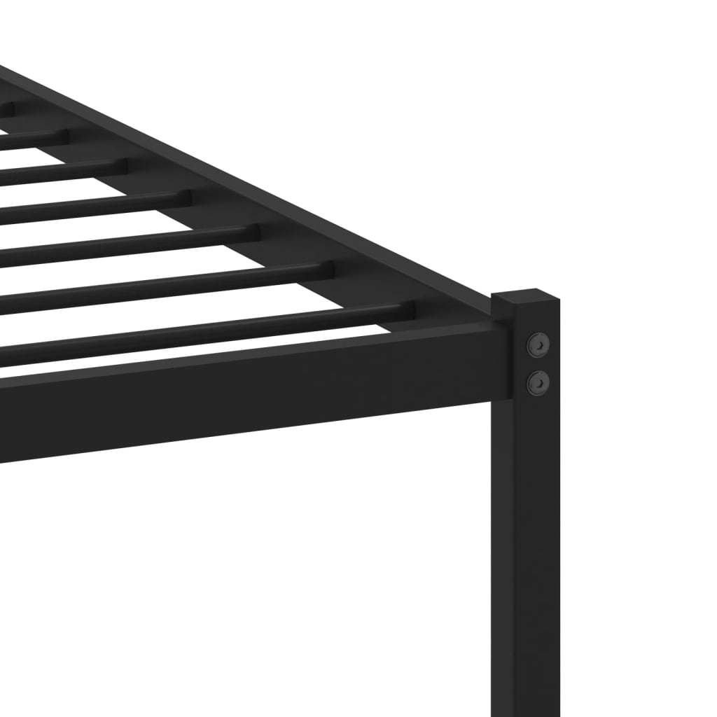 Metal Bed Frame without Mattress Sonoma Oak 183x213 cm