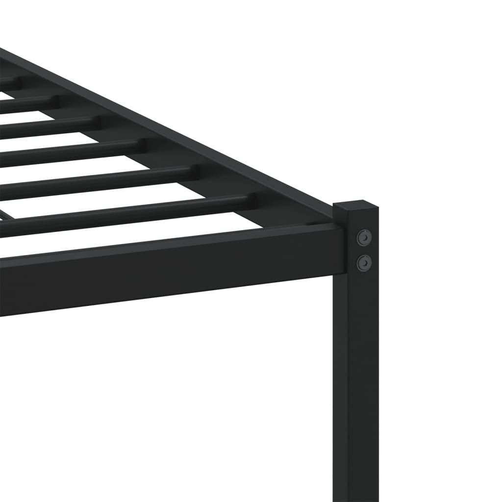 Bed Frame without Mattress with Headboard Brown Oak 140x190 cm