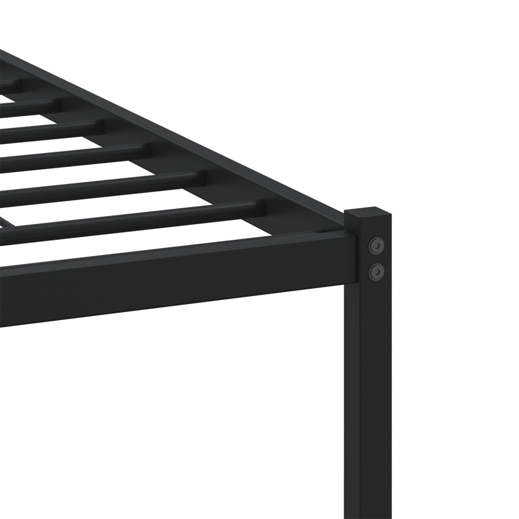 Bed Frame without Mattress with Headboard Brown Oak 140x200 cm