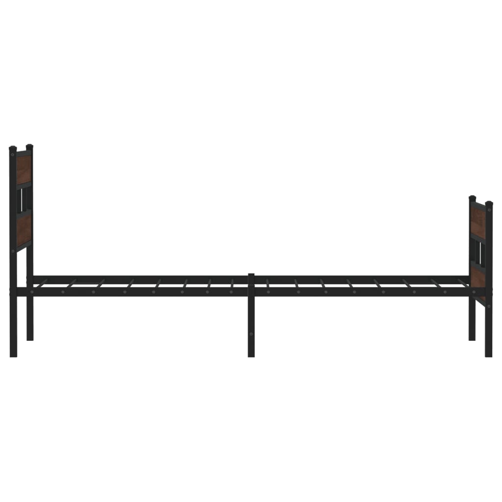 Bed Frame without Mattress with Headboard and Footboard 100x200 cm