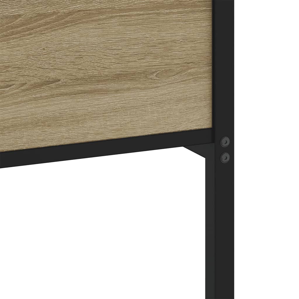 Bed Frame without Mattress Sonoma Oak 137x190 cm Engineered Wood
