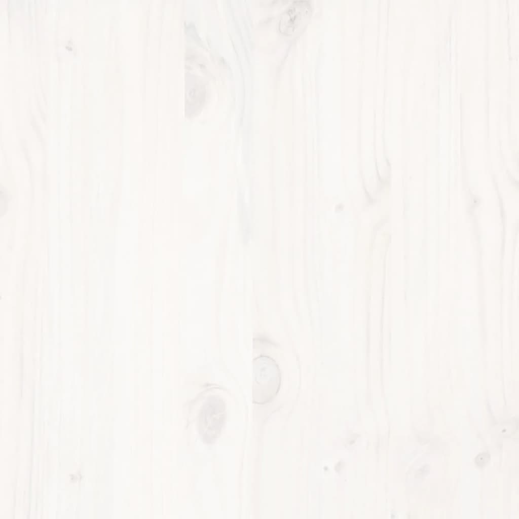Bed Frame without Mattress White 180x200 cm Super King Solid Wood Pine