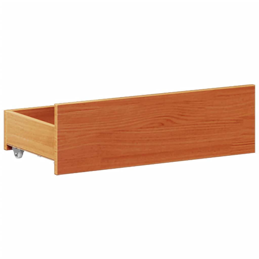 Rustic Wooden Super King Size 180cm Bed Frame Base With Drawers & Headboard