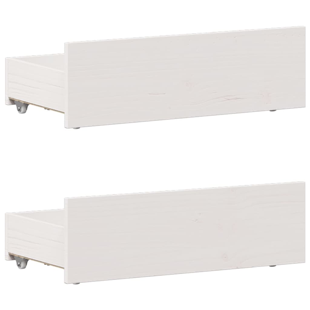 Rustic Wooden Single Size 90cm Bed Frame Base With Storage Drawers & Headboard