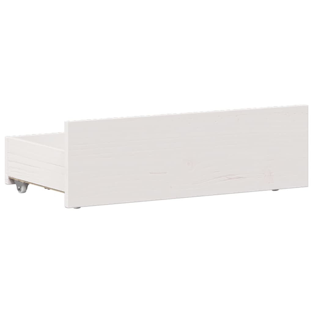 Bed Frame without Mattress with Headboard White 75x190 cm Small Single Solid Wood Pine