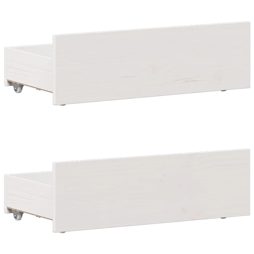 Bed Frame without Mattress with Headboard White 75x190 cm Small Single Solid Wood Pine