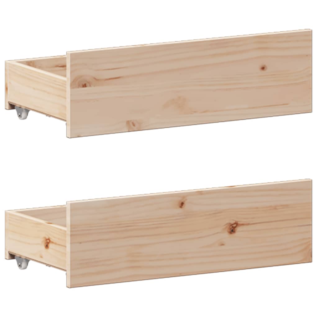 Bookcase Bed without Mattress 150x200 cm King Solid Wood Pine