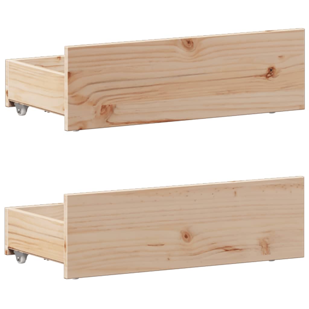 Bookcase Bed without Mattress 100x200 cm Solid Wood Pine