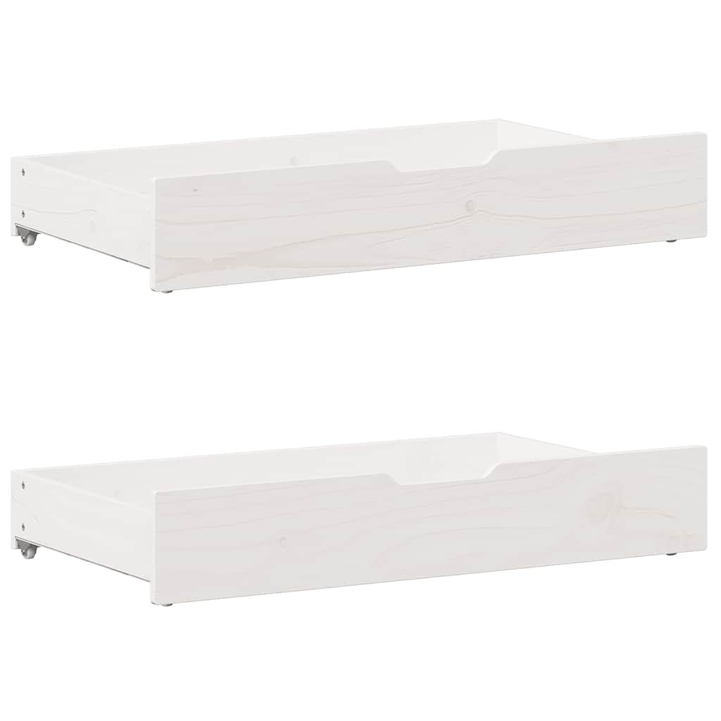Bed frame without Mattress White 180x200 cm Super King Solid Wood Pine