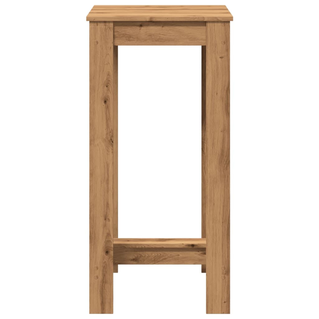 Bar Table Artisan Oak 51x50x103.5 cm Engineered Wood