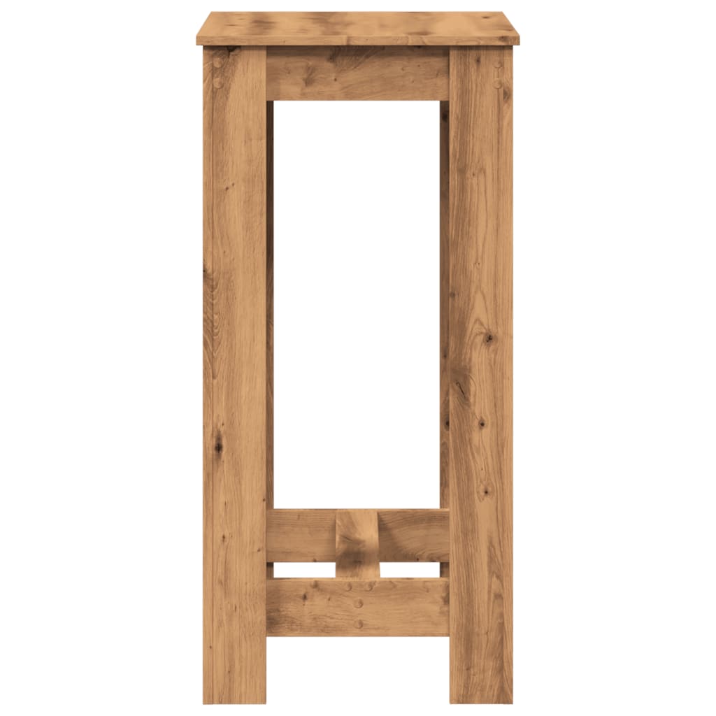 Bar Table Artisan Oak 51x50x103.5 cm Engineered Wood
