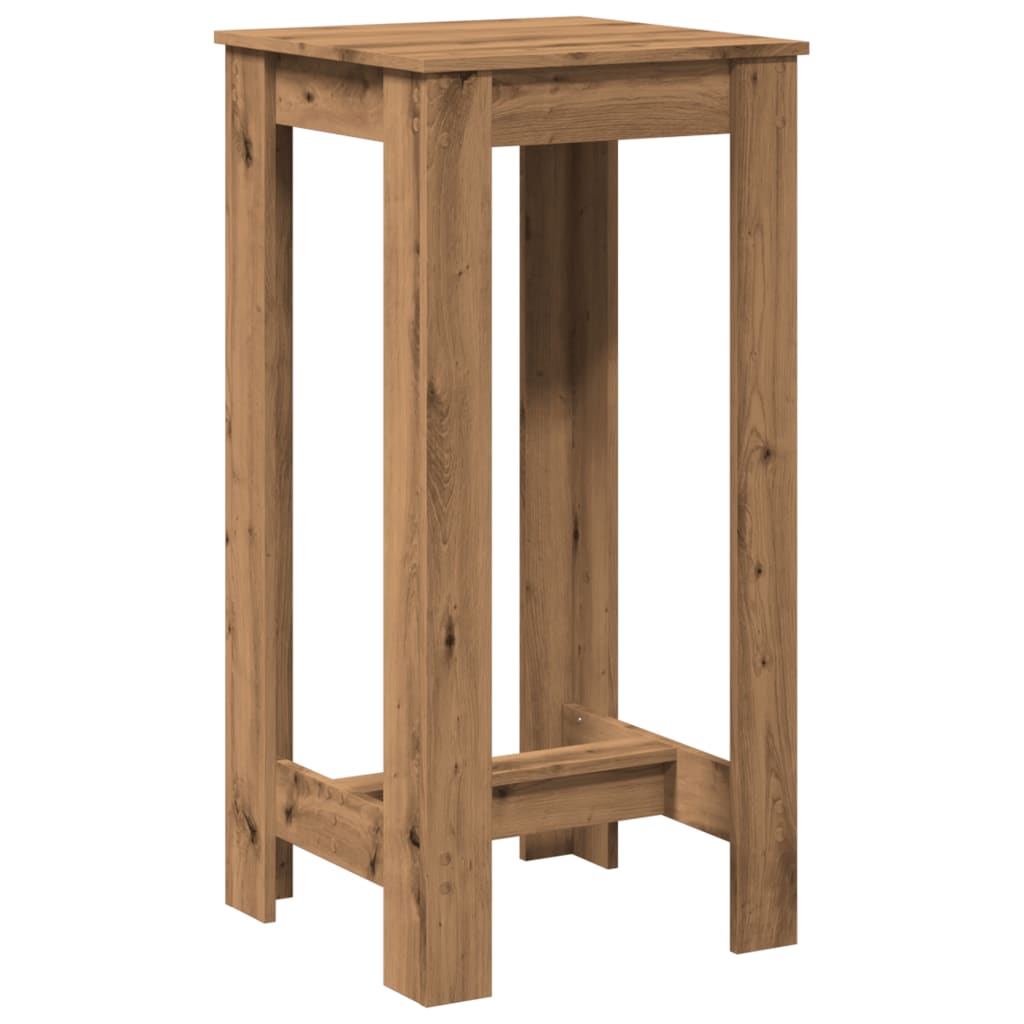 Bar Table Artisan Oak 51x50x103.5 cm Engineered Wood