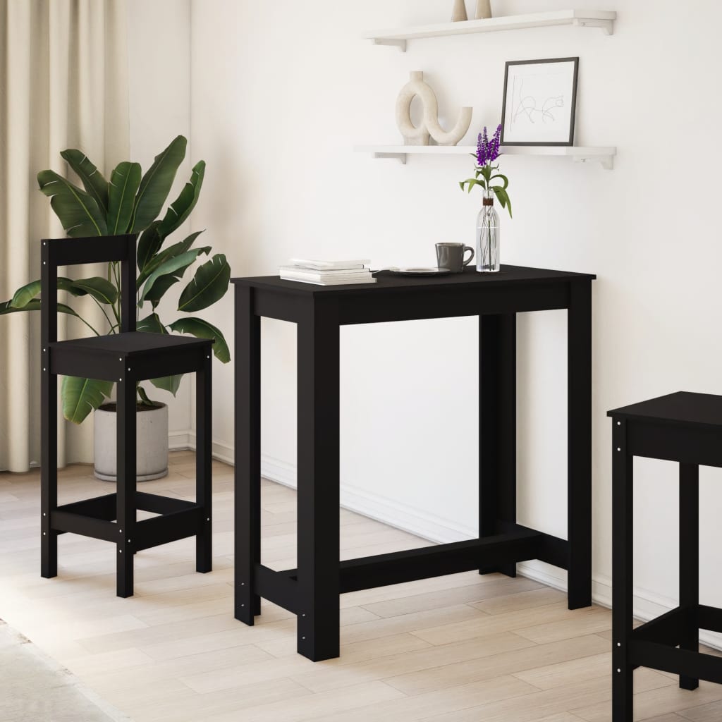 Modern Wooden Kitchen Dining Room High Bar Table Wood Rectangular Tables