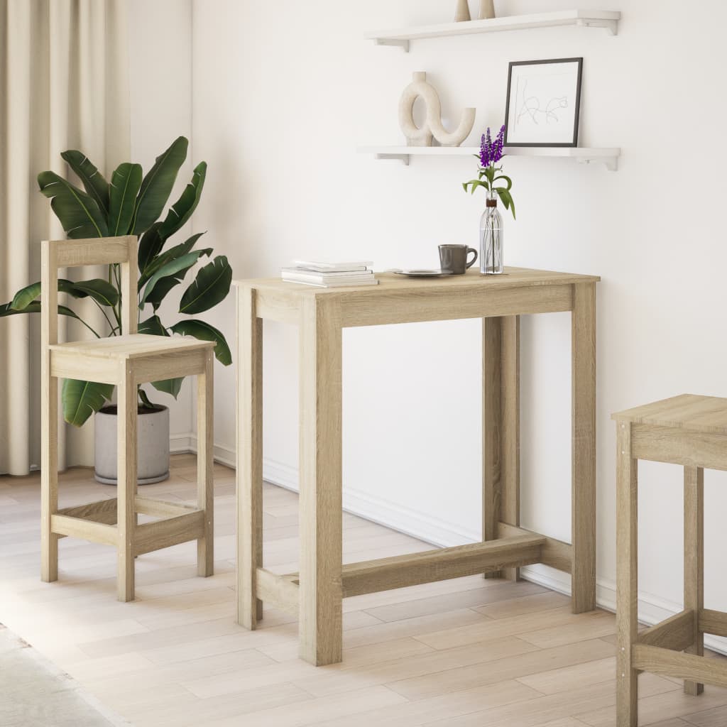 Modern Wooden Kitchen Dining Room High Bar Table Wood Rectangular Tables