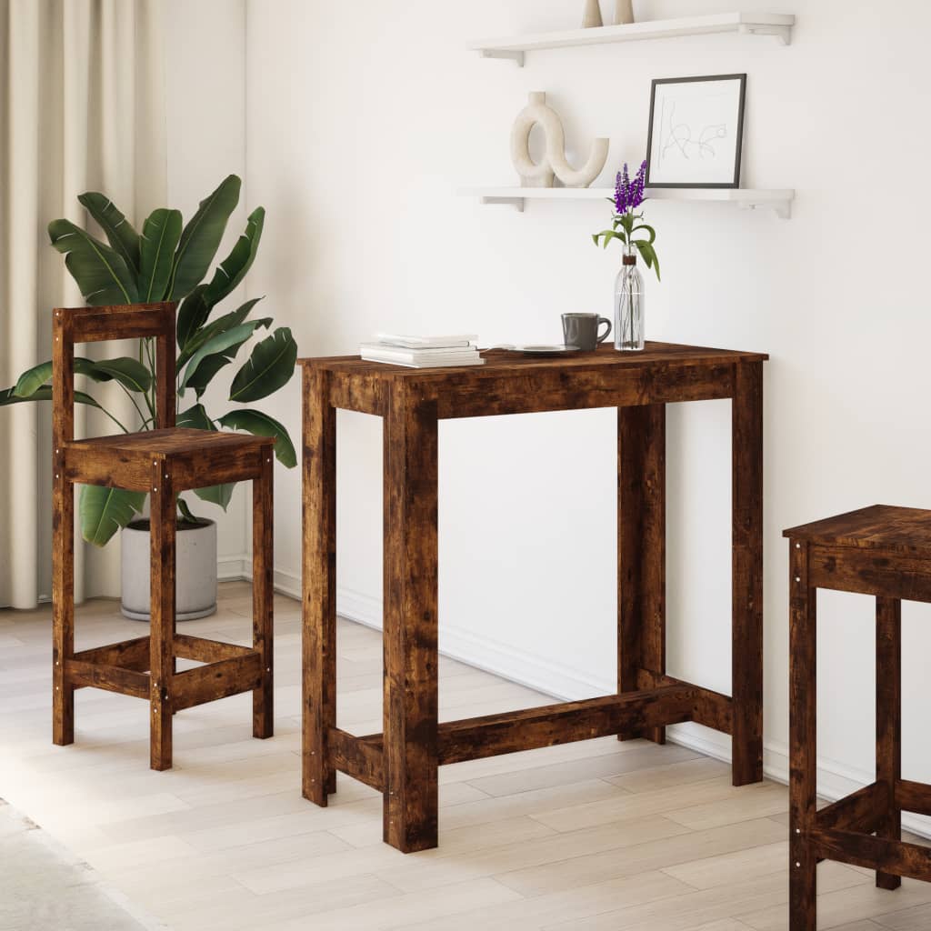 Modern Wooden Kitchen Dining Room High Bar Table Wood Rectangular Tables
