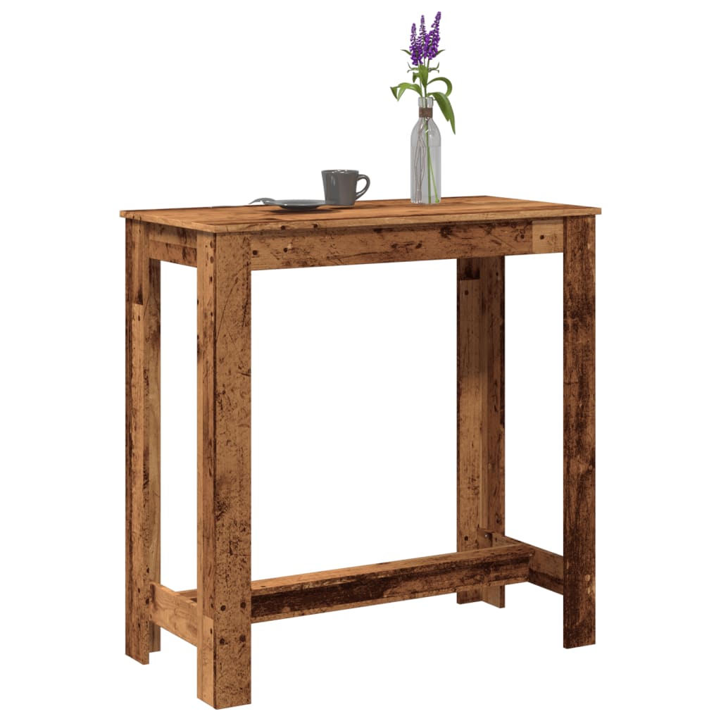 Modern Wooden Kitchen Dining Room High Bar Table Wood Rectangular Tables