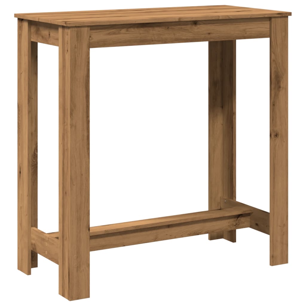 Bar Table Artisan Oak 102x50x103.5 cm Engineered Wood