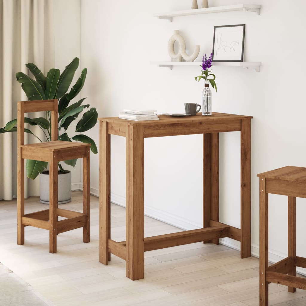 Modern Wooden Kitchen Dining Room High Bar Table Wood Rectangular Tables