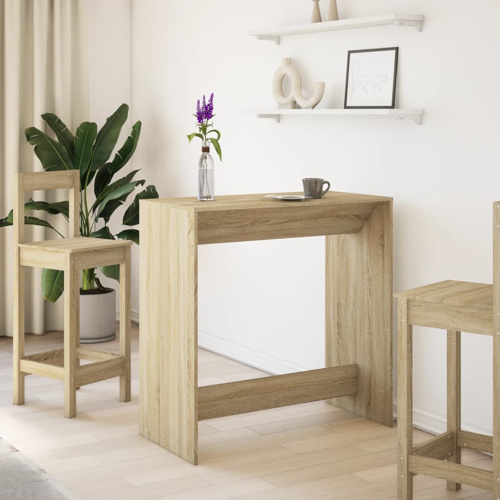 Modern Wooden High Rectangular Kitchen Bar Table Wood Dining Dinner Tables