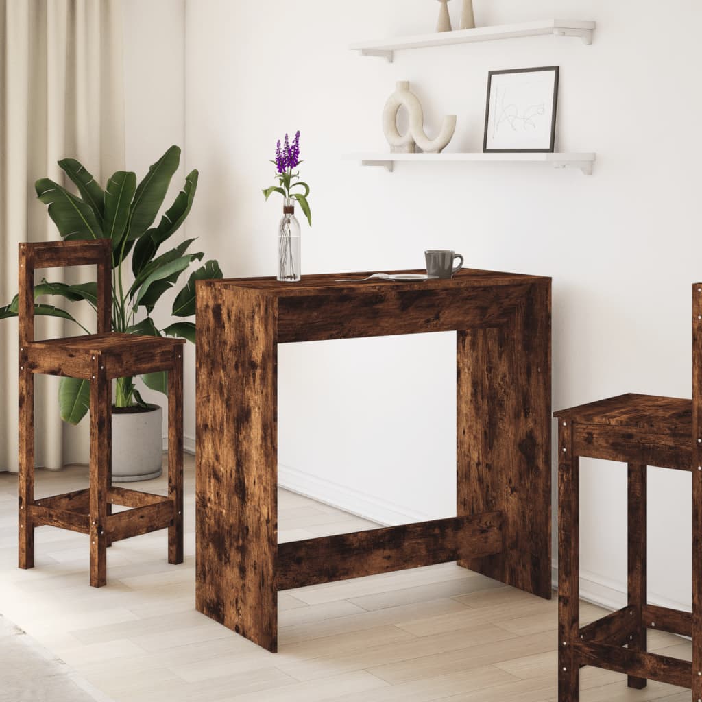 Modern Wooden High Rectangular Kitchen Bar Table Wood Dining Dinner Tables