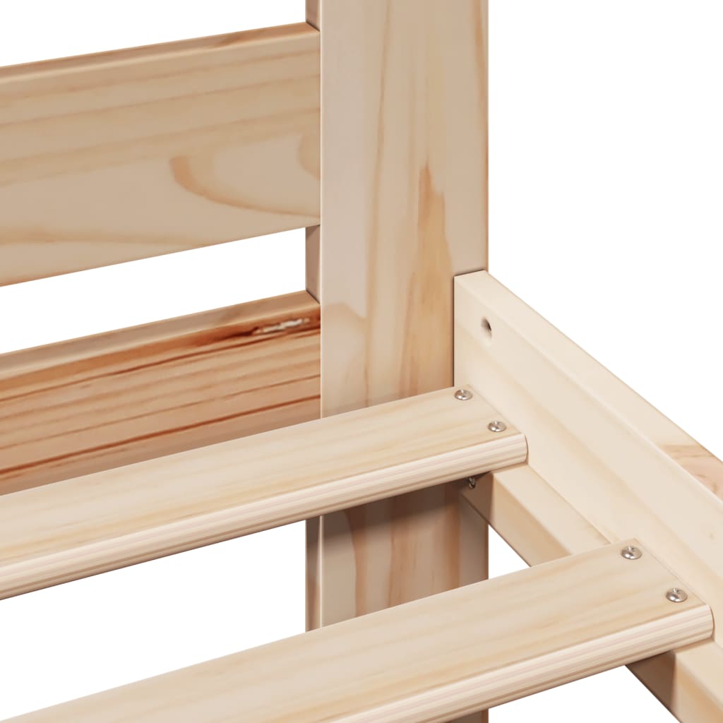 Bed Frame without Mattress 120x190 cm Small Double Solid Wood Pine