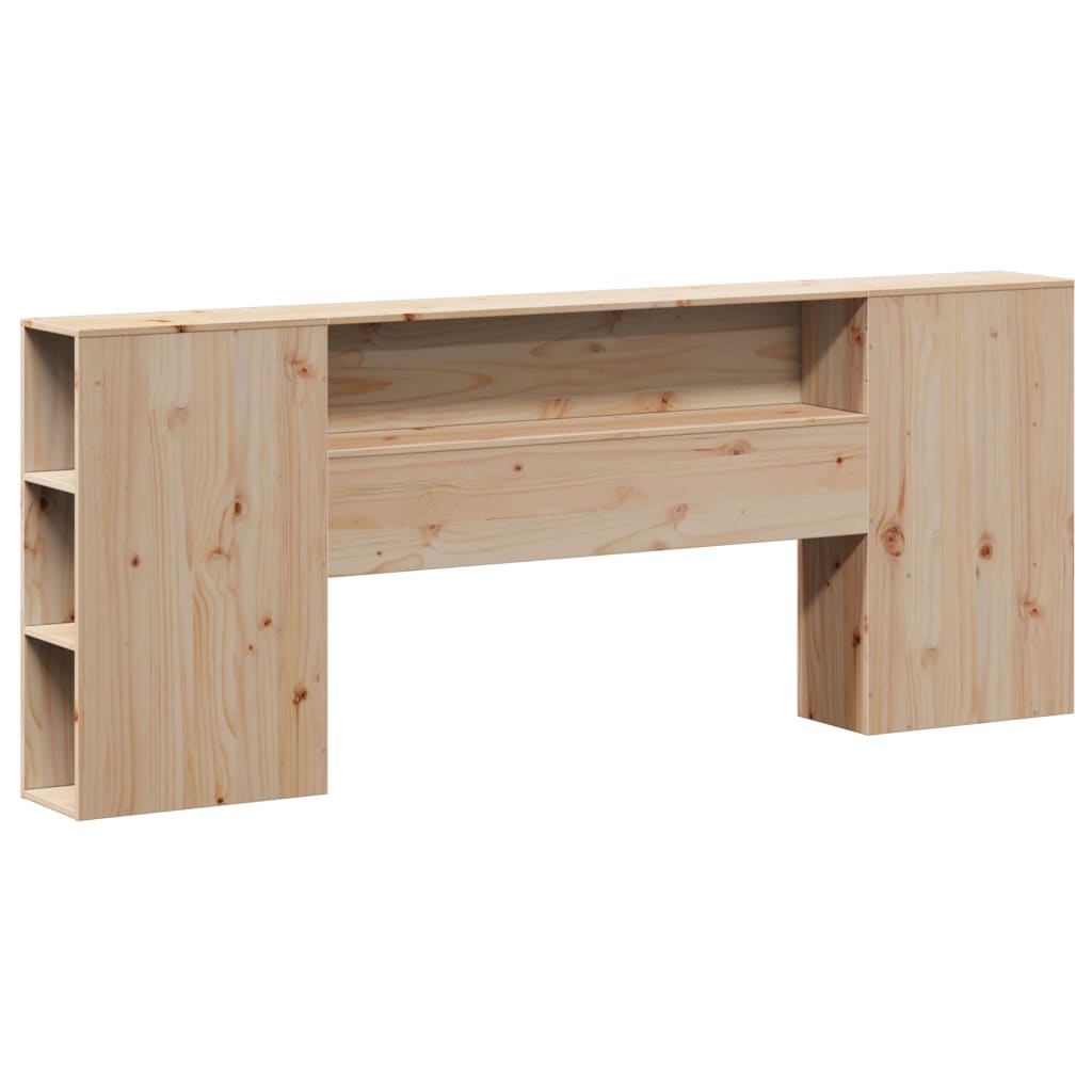 Headboard with Storage 180 cm Solid Wood Pine