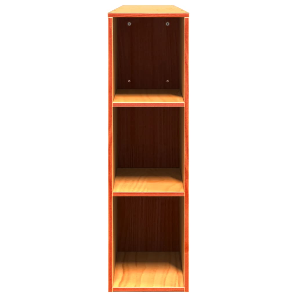 Headboard with Storage Wax Brown 180 cm Solid Wood Pine