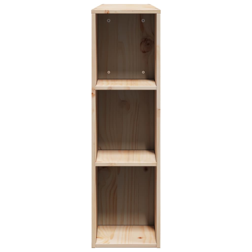 Headboard with Storage 160 cm Solid Wood Pine
