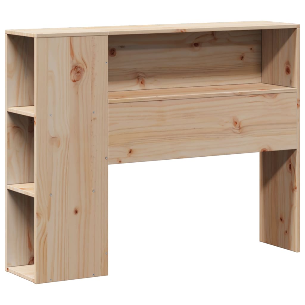 Headboard with Storage 100 cm Solid Wood Pine
