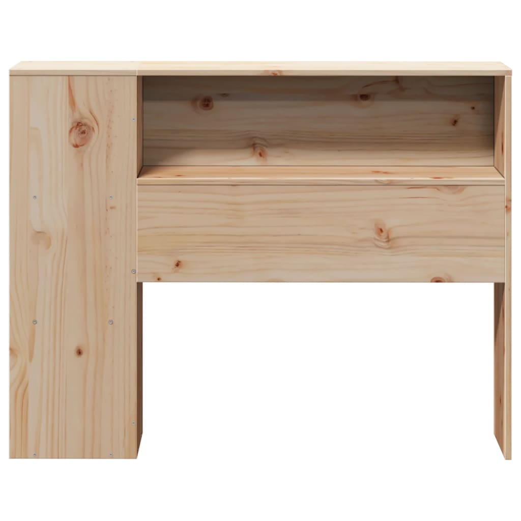 Headboard with Storage 75 cm Solid Wood Pine