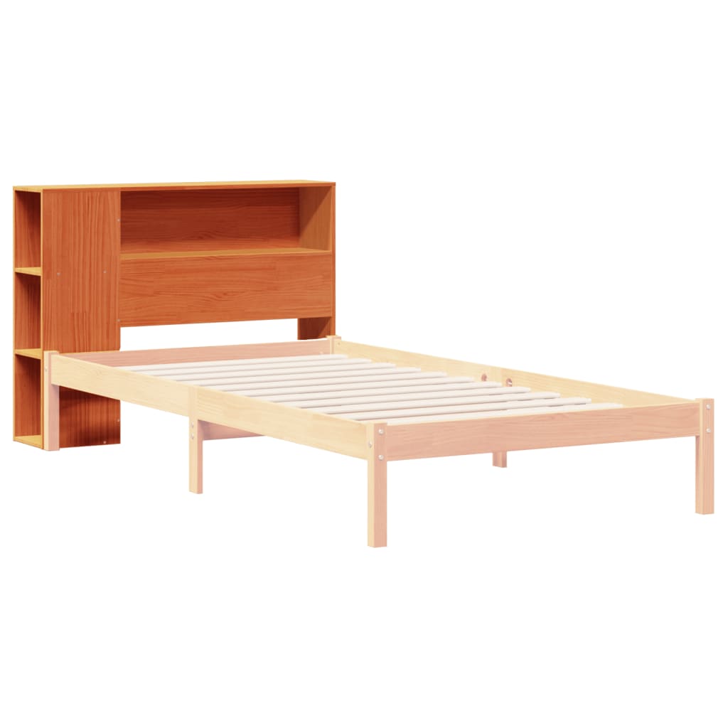 Headboard with Storage Wax Brown 75 cm Solid Wood Pine