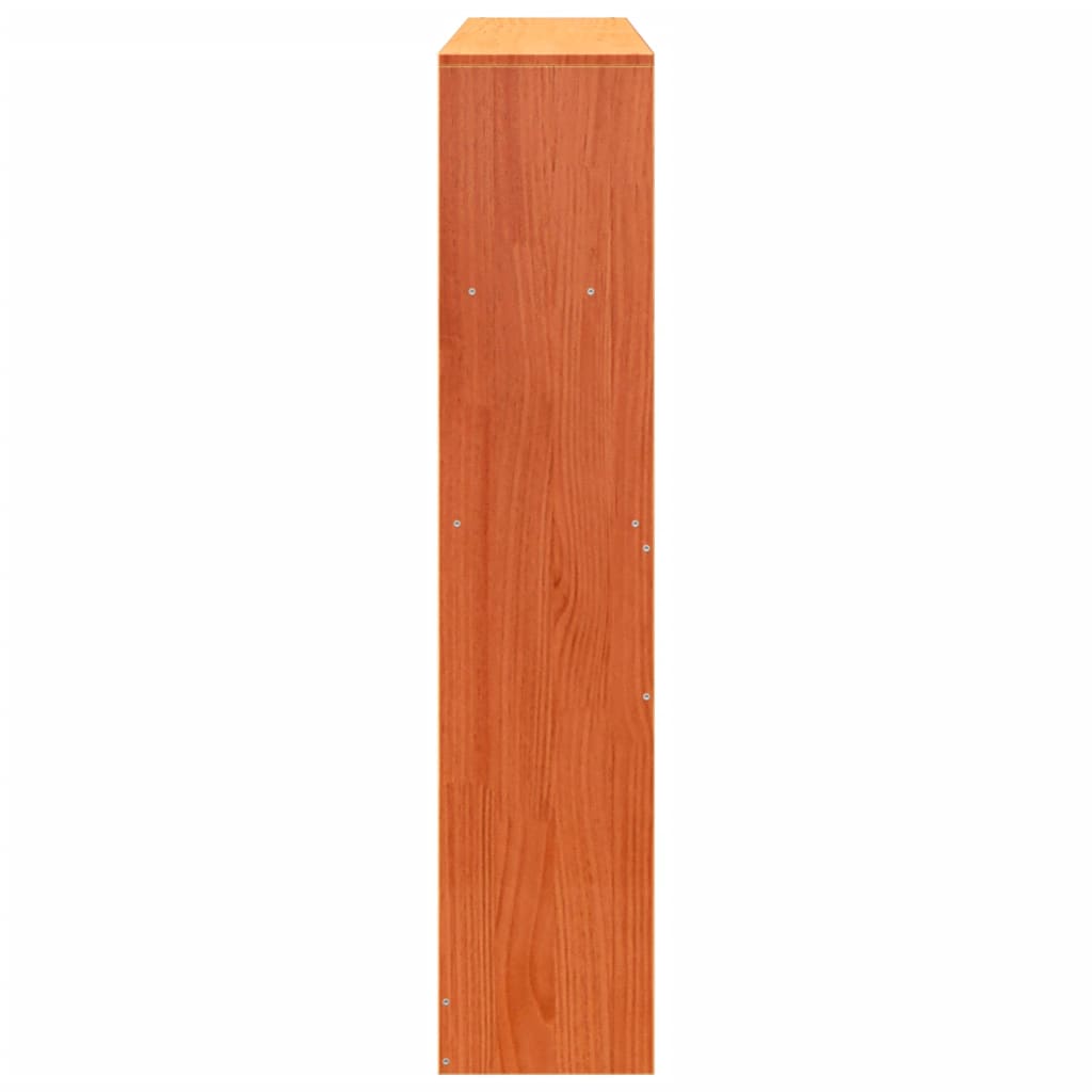 Headboard with Storage Wax Brown 160 cm Solid Wood Pine