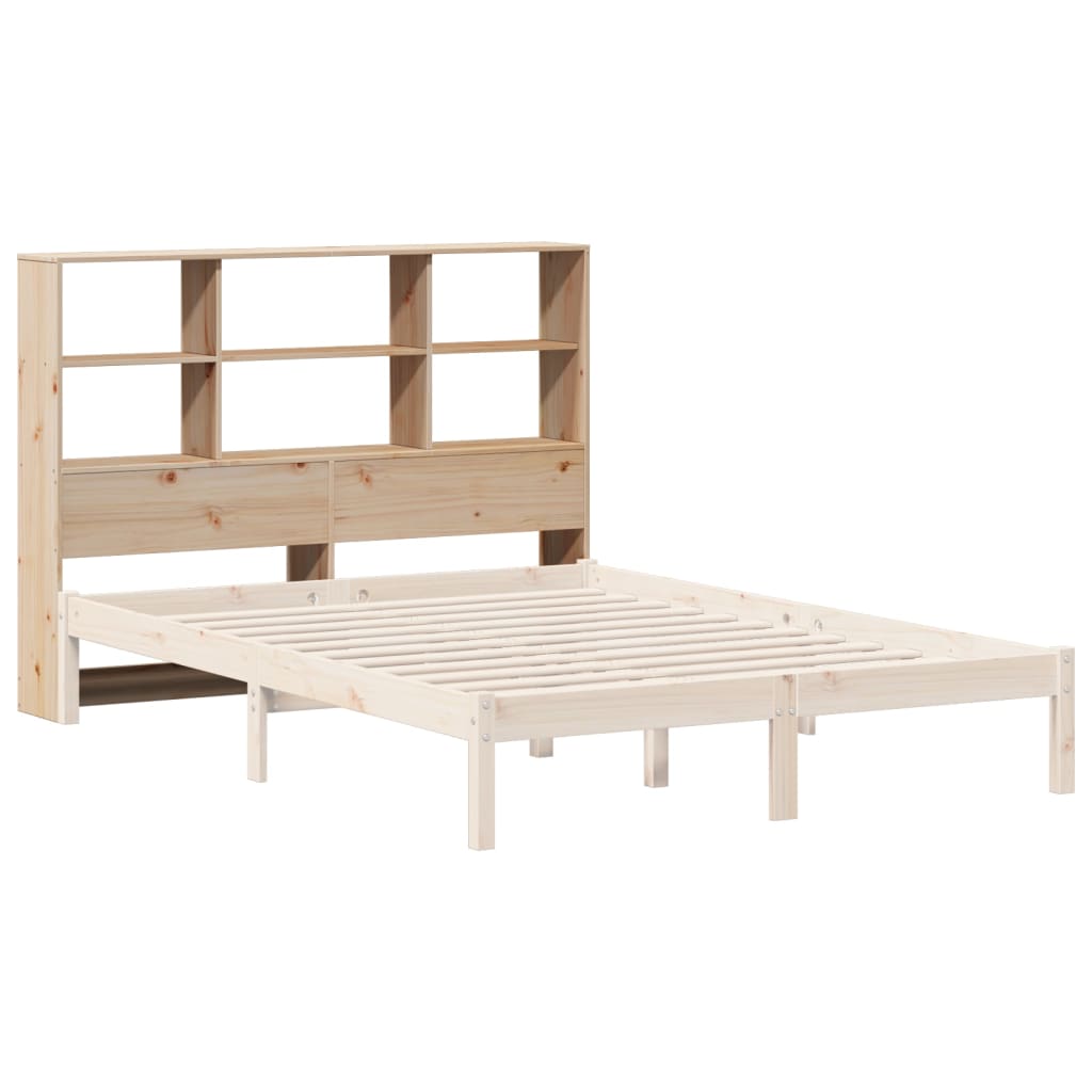 Headboard with Storage 150 cm Solid Wood Pine