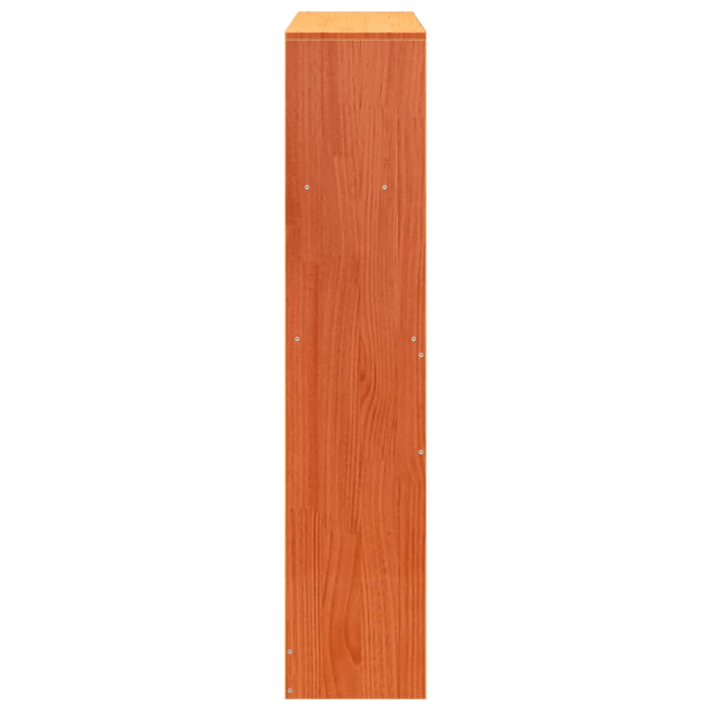 Headboard with Storage Wax Brown 100 cm Solid Wood Pine
