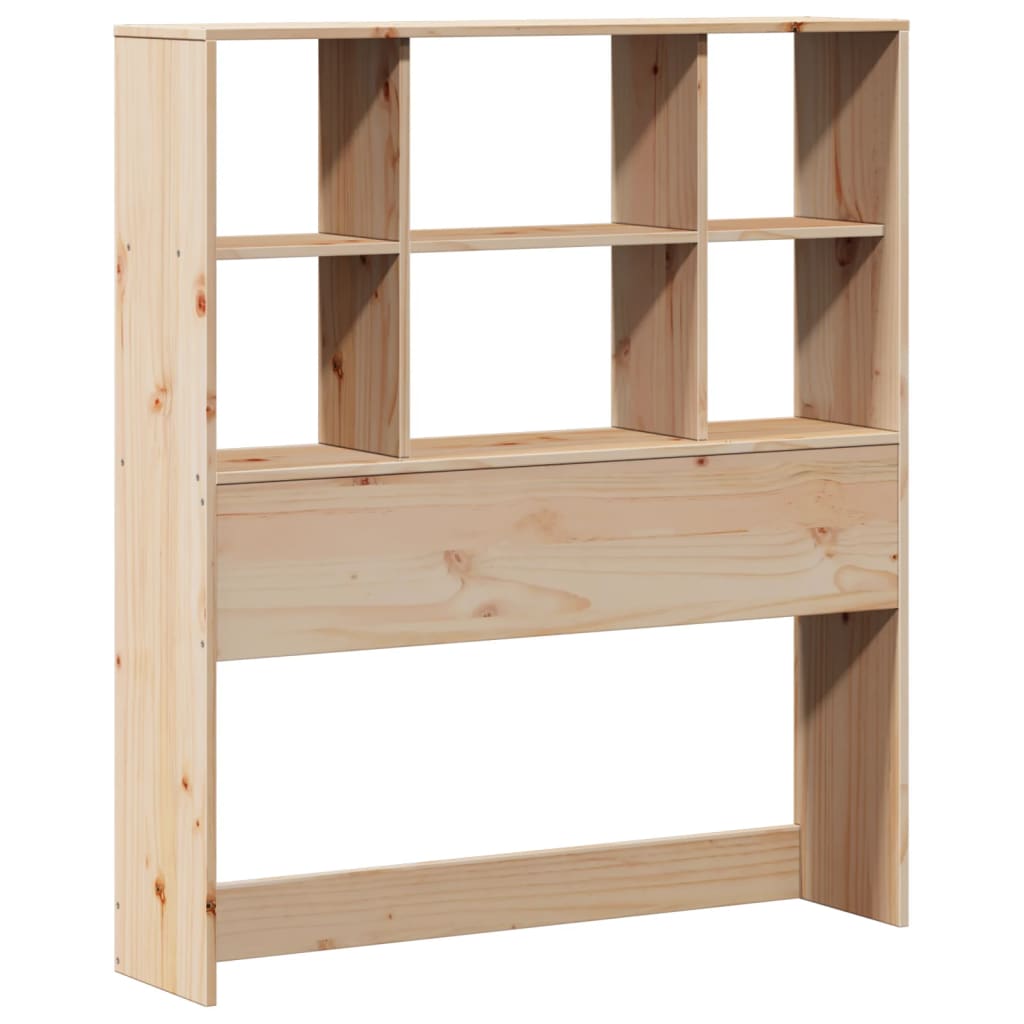 Headboard with Storage 90 cm Solid Wood Pine
