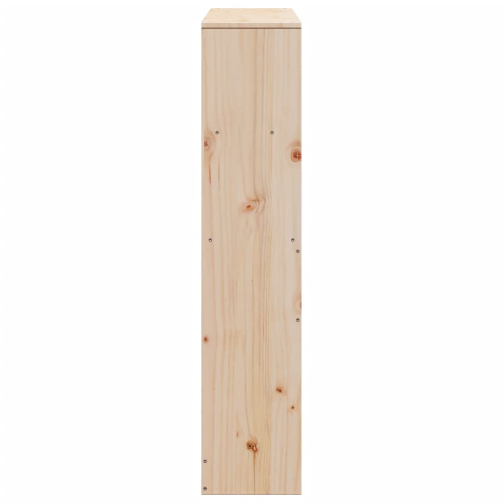 Headboard with Storage 90 cm Solid Wood Pine