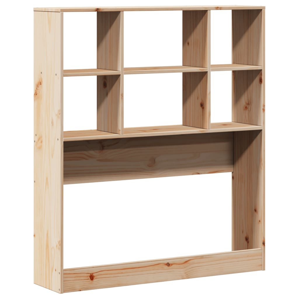Headboard with Storage 90 cm Solid Wood Pine