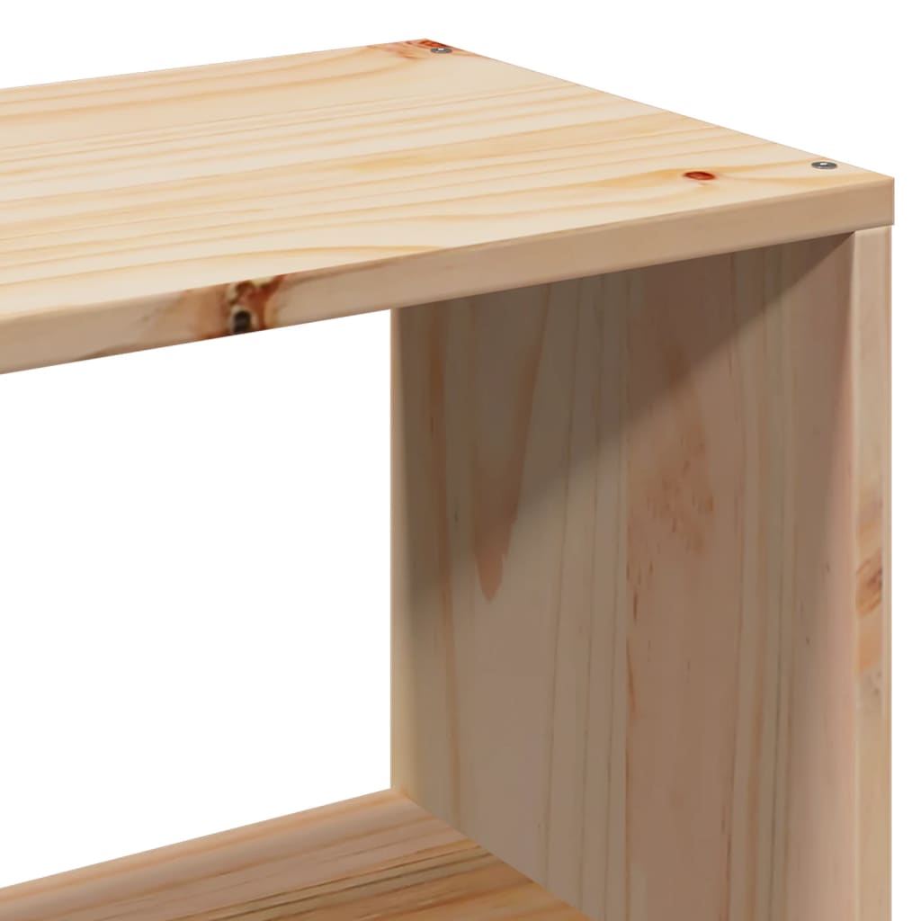 Headboard with Storage 90 cm Solid Wood Pine