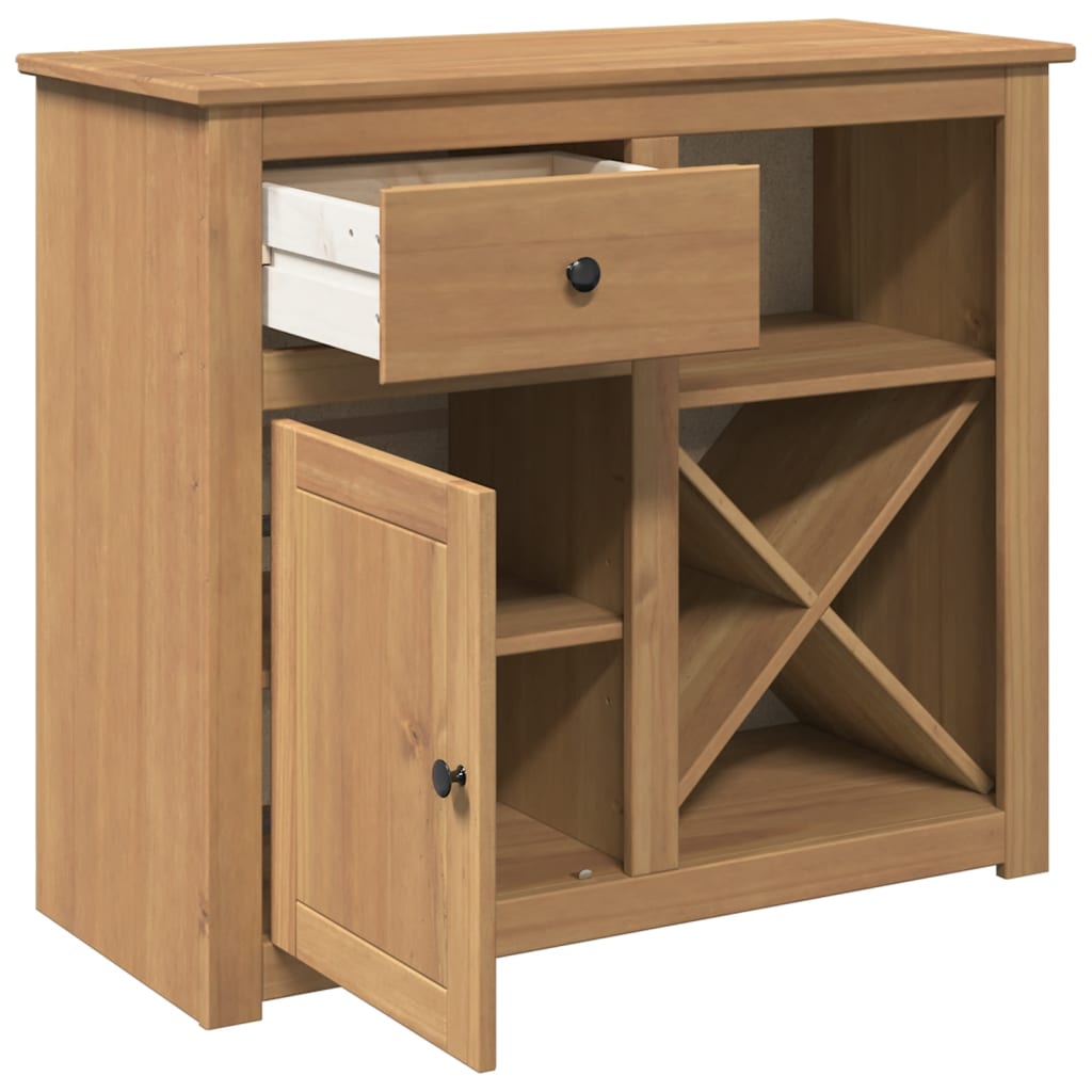 Sideboard with Drawer Panama 93x40x80 cm Solid Wood Pine