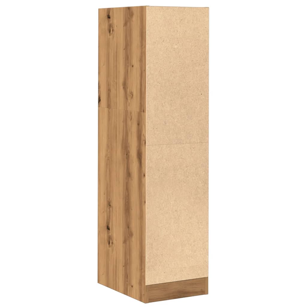 Apothecary Cabinet Artisian Oak 30x41x118 cm Engineered Wood