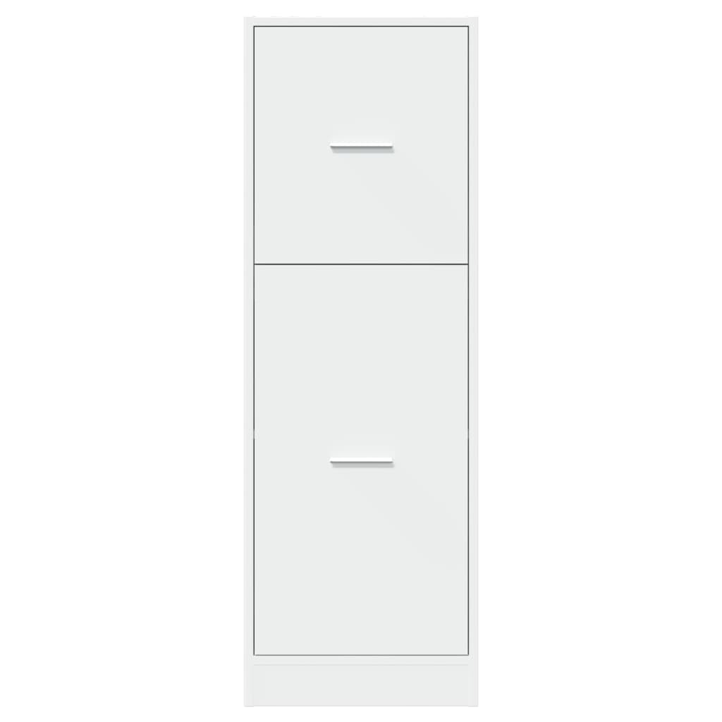 Modern Wooden Apothecary Storage Cabinet Unit With 2 Pull Out Drawers Doors Wood