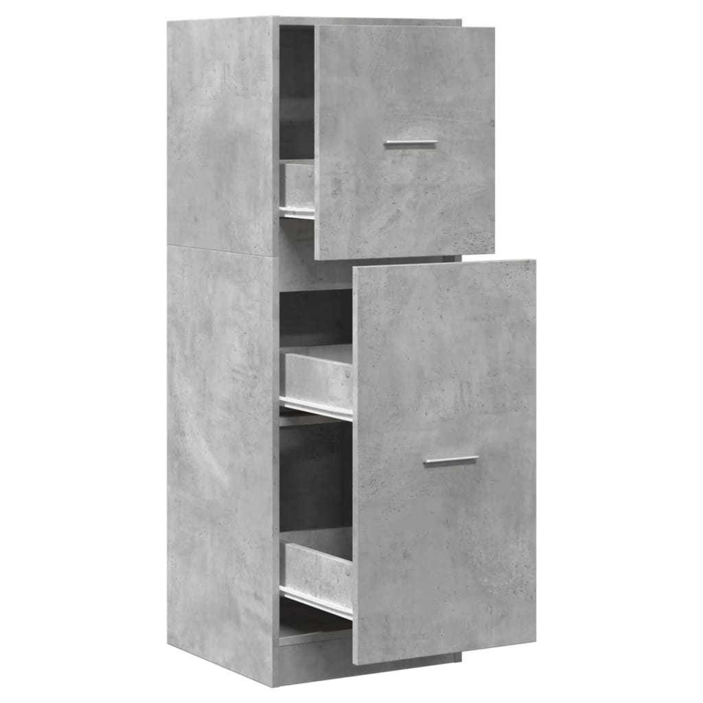Modern Wooden Apothecary Storage Cabinet Unit With 2 Pull Out Drawers Doors Wood