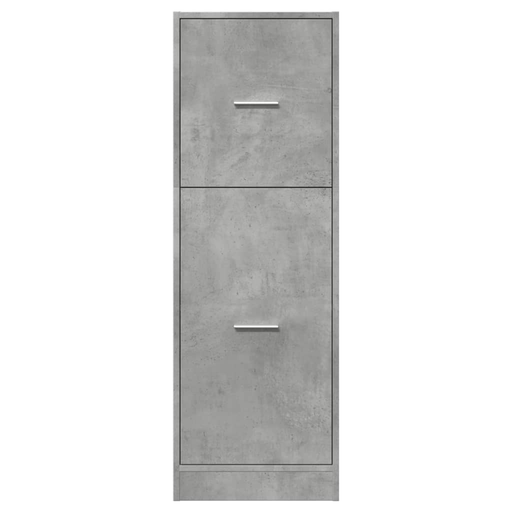 Modern Wooden Apothecary Storage Cabinet Unit With 2 Pull Out Drawers Doors Wood