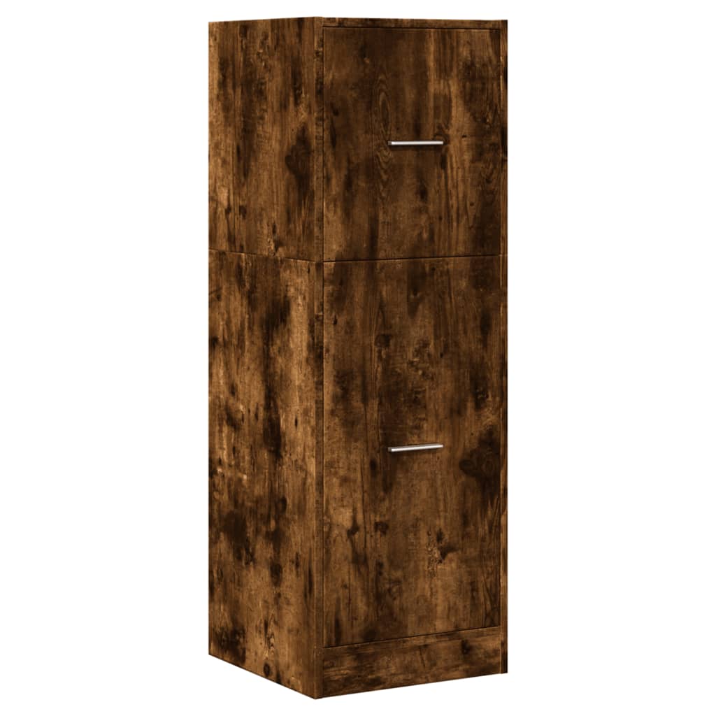 Modern Wooden Apothecary Storage Cabinet Unit With 2 Pull Out Drawers Doors Wood