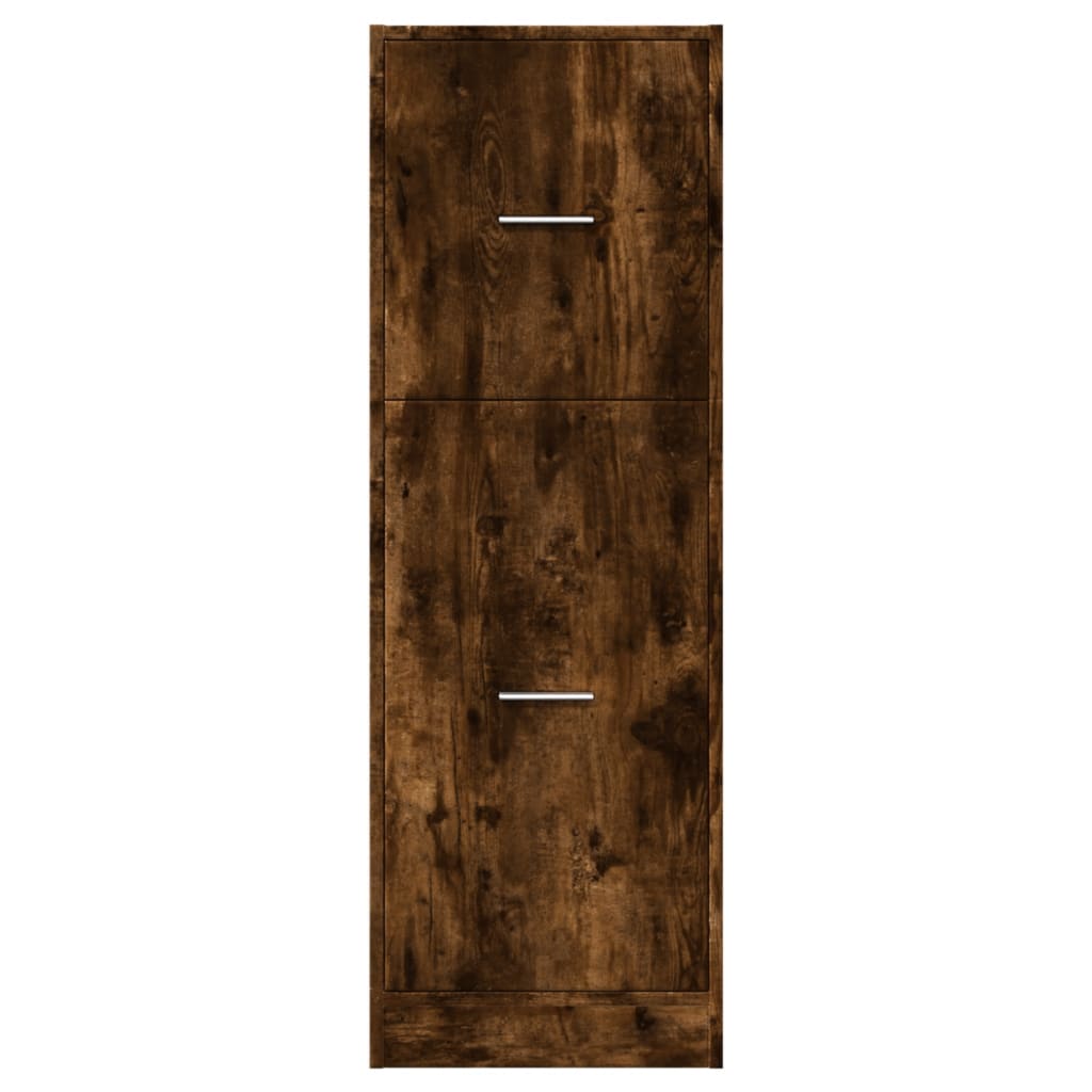 Modern Wooden Apothecary Storage Cabinet Unit With 2 Pull Out Drawers Doors Wood