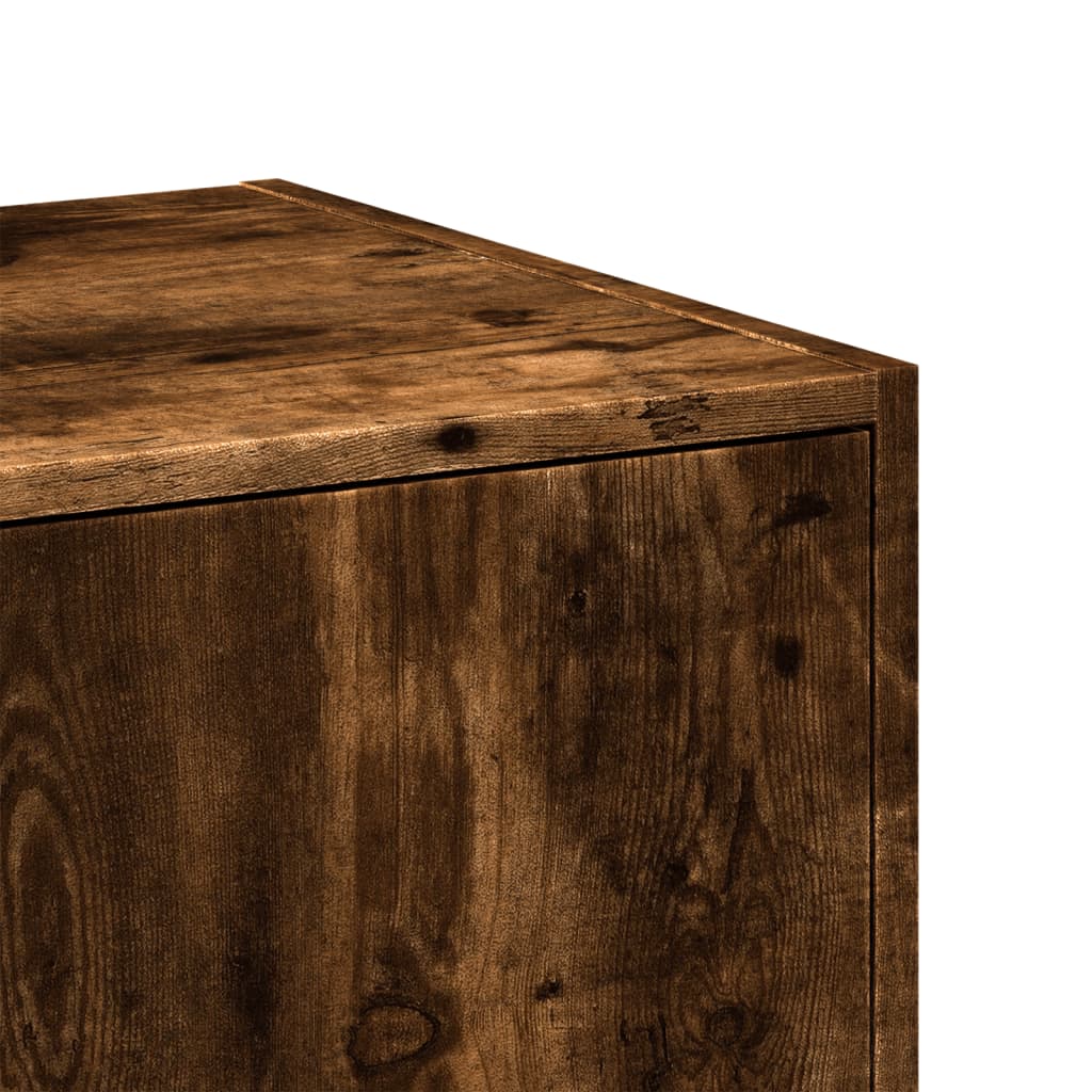 Modern Wooden Apothecary Storage Cabinet Unit With 2 Pull Out Drawers Doors Wood