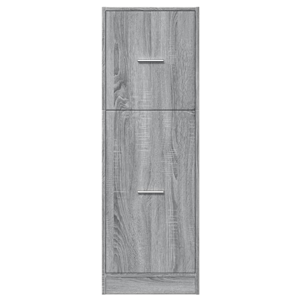 Modern Wooden Apothecary Storage Cabinet Unit With 2 Pull Out Drawers Doors Wood