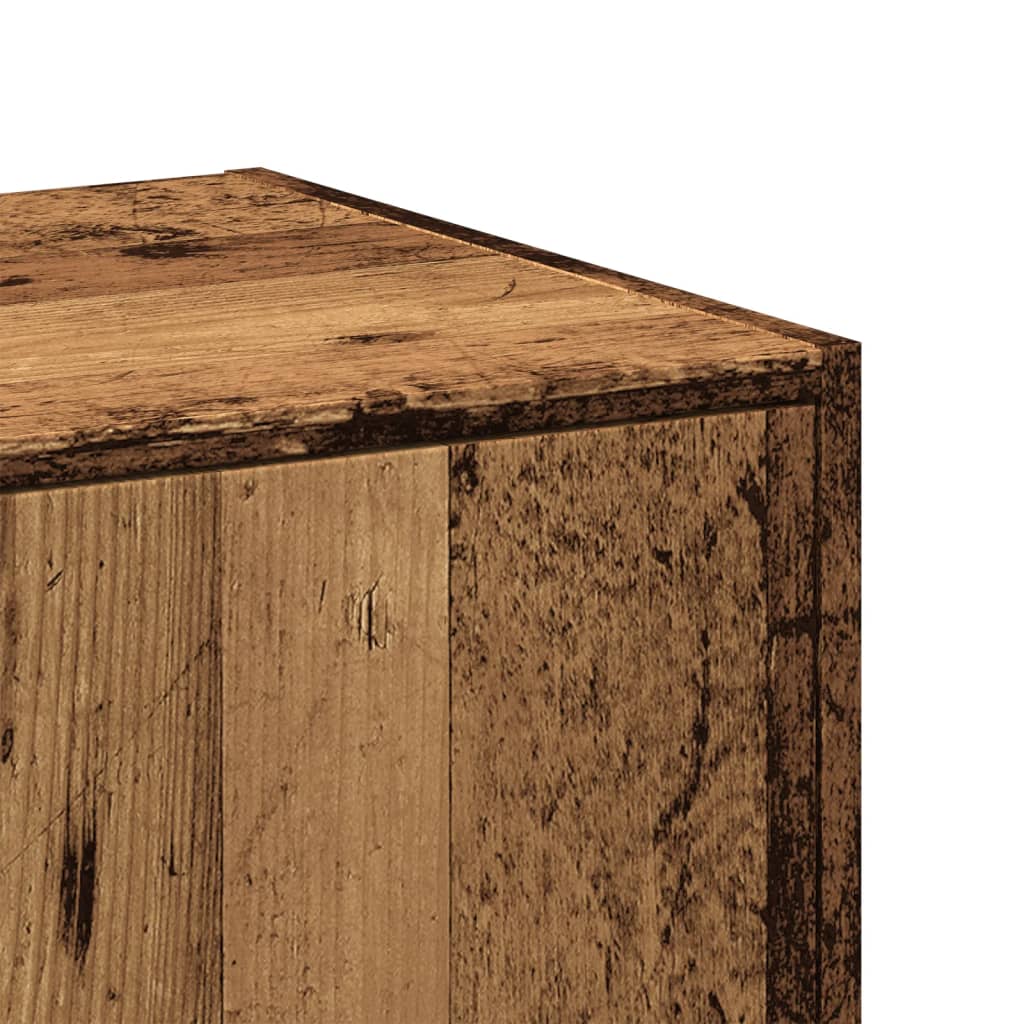 Modern Wooden Apothecary Storage Cabinet Unit With 2 Pull Out Drawers Doors Wood