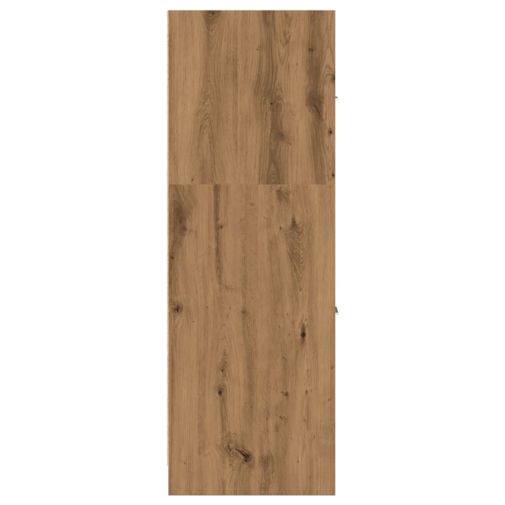 Modern Wooden Apothecary Storage Cabinet Unit With 2 Pull Out Drawers Doors Wood